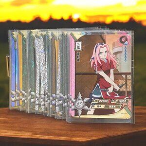 Lot of 59 Vintage 2002 Naruto Kayuga Japanese Trading Cards - NM/M